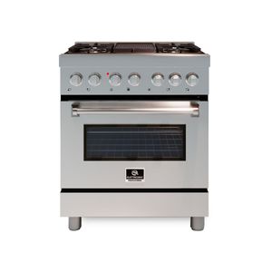 FOGÃO ELETTROMEC PROFESSIONAL A GÁS/ELÉTRICO 5 BOCAS 75CM 220V FGE-5Q-75-XP-2GMA
