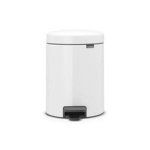 Lixeira aço inox Brabantia 5 litros branca