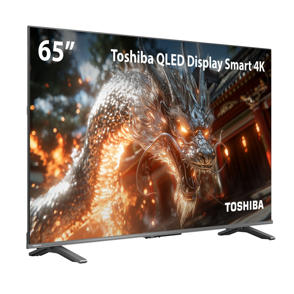 Smart TV QLED 65 4K Toshiba Google TV 4HDMI 2USB Wi-Fi TB061