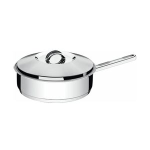 Frigideira Tramontina Solar em Aço Inox com Fundo Triplo Tampa Cabo e Alça 28 cm 4,8 litros