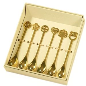 CONJUNTO BUGATTI  6 COLHERES LUCKY CHARM GOLD 24KT DR050A086