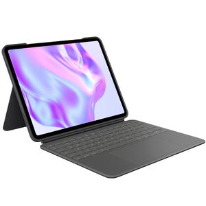Capa com Teclado Logitech Combo Touch iPad Pro 11" (2024), Retroiluminado Destacável e Touchpad Integrado- Grafite