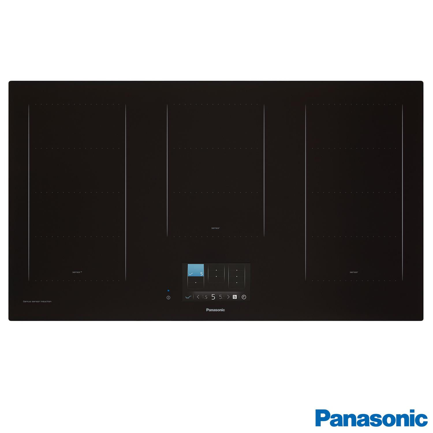 Cooktop por Indução Panasonic em Vitrocerâmico com 05 Bocas, Painel TFT LCD Touch Preto - KY-T937XLRPK Menor preço em Cooktop por Indução Panasonic em Vitrocerâmico com 05 Bocas, Painel TFT LCD Touch Preto - KY-T937XLRPK