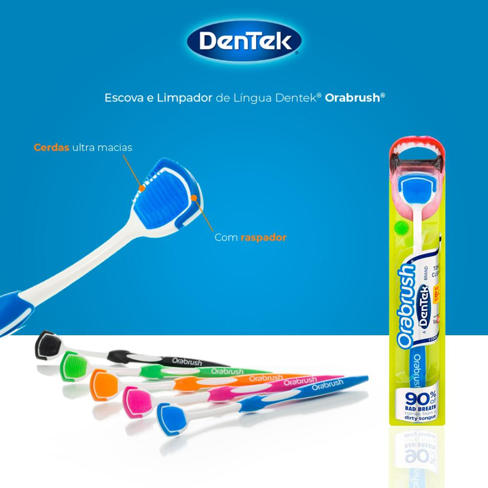 Escova e Limpador de Língua Dentek Orabrush | Fastshop