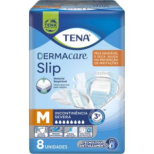 Fralda Geriátrica Tena Dermacare Slip Ultra M com 8un