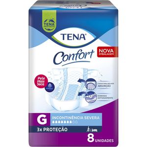 Fralda Geriatrica Tena Confort G com 8un
