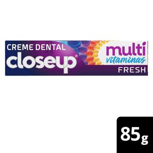 Creme Dental Close Up Multivitaminas +12 Benefícios & Proteção Fresh 85g