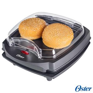 Grill Elétrico Burguer 2 em 1 Oster com Capacidade para 04 Fatias - OGRL500