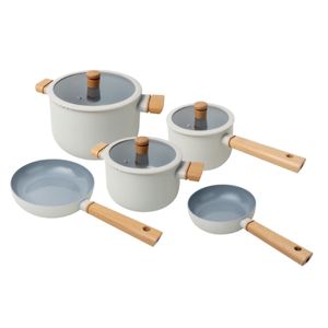 Conjunto de Panelas Mistral 5 Peças em Cerâmica de Indução Spicy Branco