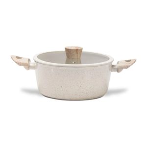 Caçarola de Indução Brinox Sirius Antiaderente Ceramic Life Ø24 cm 4 Litros Vanilla