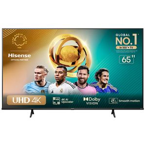 Smart TV Hisense DLED 4K 65" Polegadas 65A51HUV com LED Sleep Timer, Entrada HDMI e Wi-fi