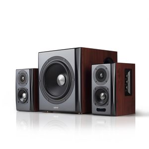 Caixa de Som potente com Subwoofer EDIFIER S350DB 150W RMS - Madeira