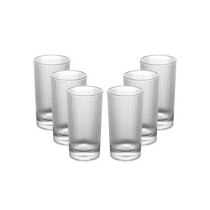 Jogo de copos em cristal Wolff Lines 380ml 6 peças incolor