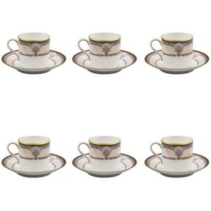 Jogo de xícaras para café Noritake Pacific Majesty 6 peças