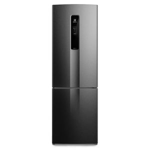 Refrigerador Bottom Freezer Electrolux 02 Portas FF 400 Litros Efficient Rapid Freeze Inox Look e Preto - IB6B