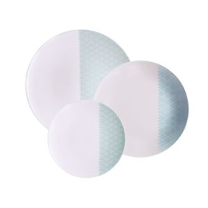 Jogo de Pratos Tramontina Aquarius em Porcelana Decorada 12 peças