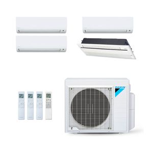 Ar-Condicionado Multi Split Inverter Daikin 34.000 (2x Evap HW 9.000 + 1x Evap HW 12.000 + 1x Evap Cassete 1 Via 18.000) Quente/Frio 220V