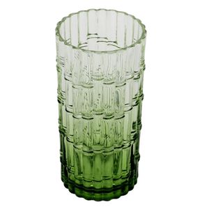Copo Em Acrílico Longo Bambu Degrade Verde 590Ml - Entrecasa
