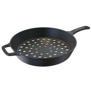 Frigideira Perfurada Grill Com Cabo De Ferro 30Cm - Libaneza