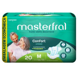 Fralda Descartável Geriátrica Masterfral M ao XG Evergreen