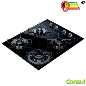 Cooktop Consul 4 Bocas com Grades Individuais Esmaltadas e Acendimento Automático Controle Fácil CD060AE