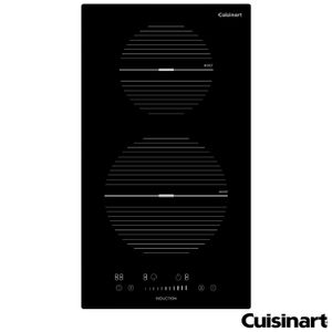 Cooktop Dominó por Indução Cuisinart em Vitrocerâmica com 02 Bocas e Touch Control Preto - 4093860003