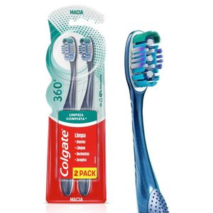 Escova de dentes Colgate 360º 2un