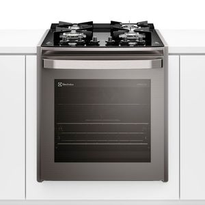 Fogão de Embutir Electrolux de 04 Bocas Experience com Mesa de Vidro Cinza - FE4EC