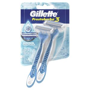 Aparelho de Barbear Descartável Gillette  Prestobarba3 Cool 2 Unidades
