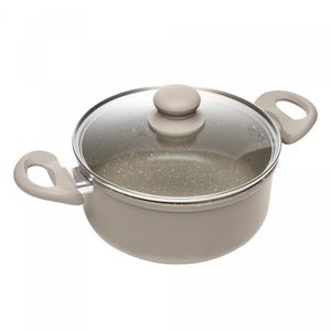 Caçarola de Indução 22cm Taupe com Revestimento Cerâmico