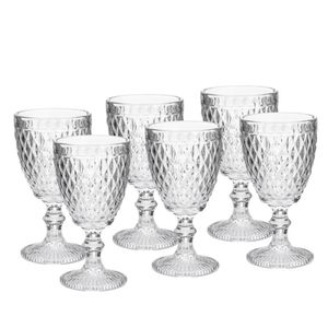6 Taças para Vinho Bico de Abacaxi de Vidro 265ml - Lyor