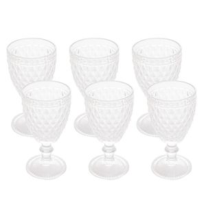 6 Taças para Água Bico de Abacaxi de Vidro 325ml - Lyor