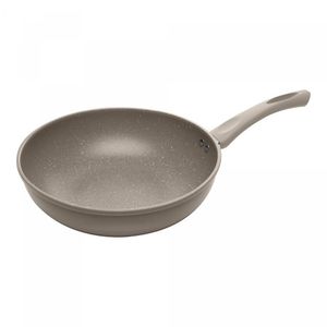 Frigideira Wok de Indução 28cm Taupe c/Revestimento Cerâmico