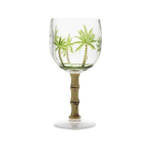 Jogo de 6 Taças Wolff Palm Tree de Acrílico Verde 495ml