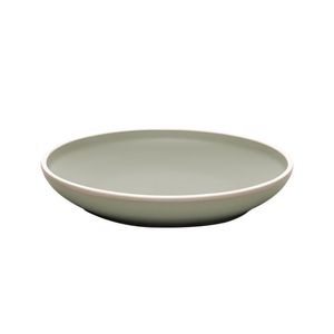 Jogo com 6 Pratos para sobremesa Melamina Class cinza