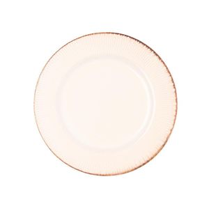 Prato Raso de Cerâmica Linear Branco 27cm - Lyor