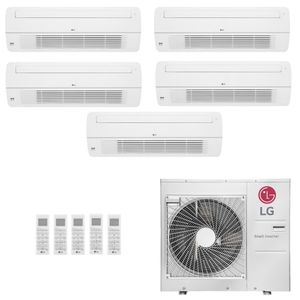 Ar-Condicionado Multi Split Inverter LG 48.000 (5x Evap Cassete 1 Via 7.000) Quente/Frio 220V