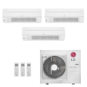 Ar-Condicionado Multi Split Inverter LG 30.000 (2x Evap Cassete 1 Via 7.000 + 1x Evap Cassete 1 Via 24.000) Quente/Frio 220V