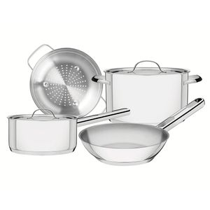 Conjunto de Panelas em Aço Inox com 04 Peças Ísis - Tramontina