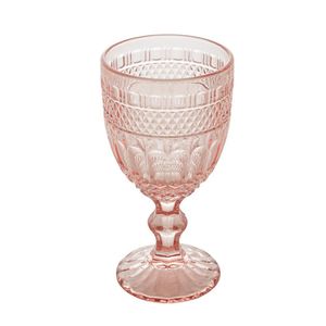 Jogo de 6 Taças Wolff Brand de Vidro Rosa 345ml