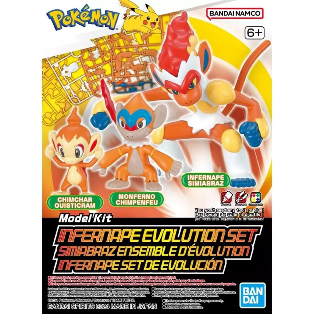 Infernape - Pokemon - Evolution Set - Bandai | Fastshop
