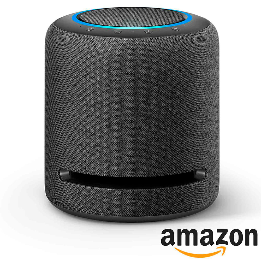 Smart Speaker Amazon com Áudio de Alta Fidelidade e Alexa Preto
