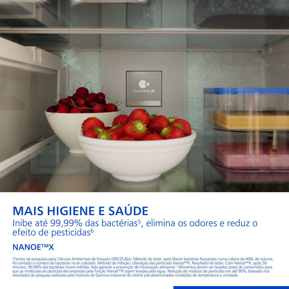 Geladeira Panasonic DB69 Prime+ edition UniqGlass French Door