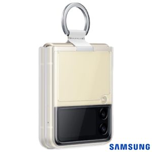 Capa Protetora para Galaxy Z Fold3 em Silicone e Policarbonato com Argola Transparente - Samsung - EF-QF711CTEGWW