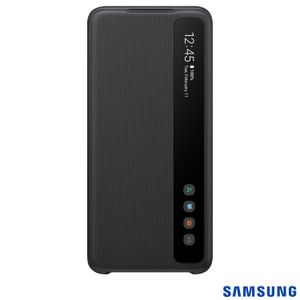 Capa Protetora para Galaxy S20 Clear View Preta - Samsung - EF-ZG980CBEGBR