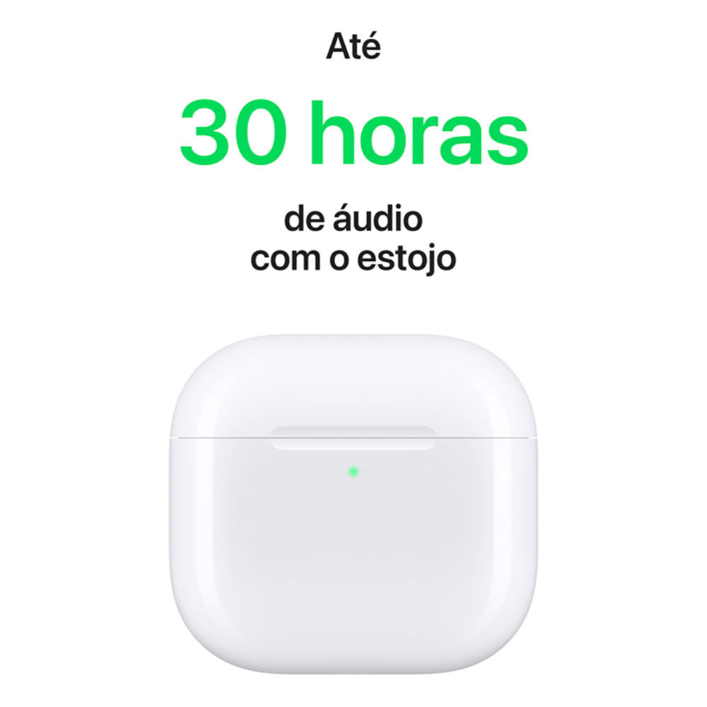 Apple AirPods (4ª Geração) com Cancelamento Ativo de Ruído | Fastshop