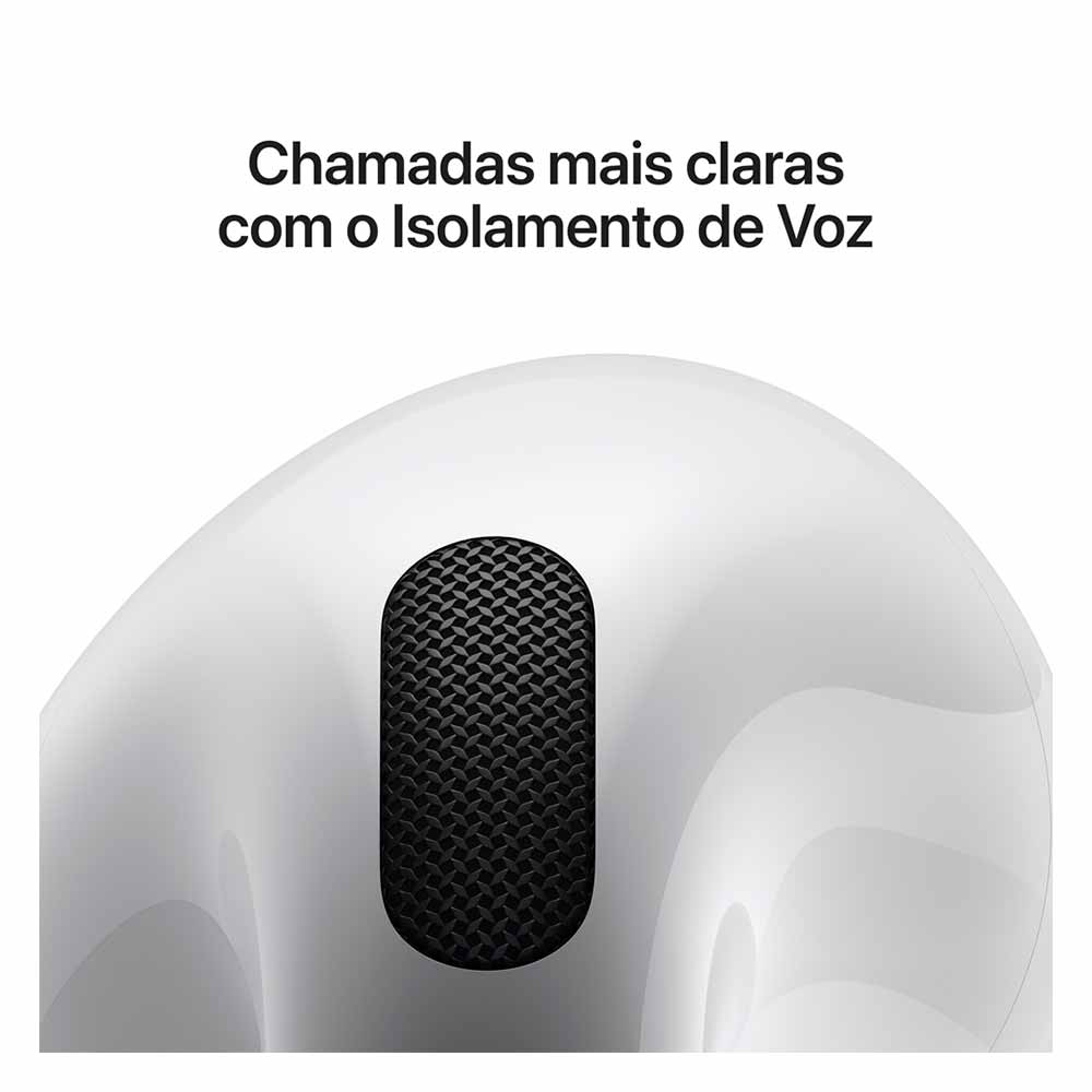 Apple AirPods (4ª Geração) com Estojo de Recarga USB-C | Fastshop
