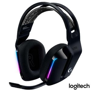 Headset Gamer sem  Fio RGB Logitech G733 Preto - 981-000863