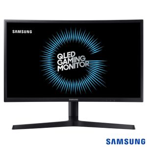 Monitor Gamer Curvo Samsung 24", FHD, 144Hz, 1ms, HDMI, DP, FreeSync, com ajuste de altura, preto, série CFG73