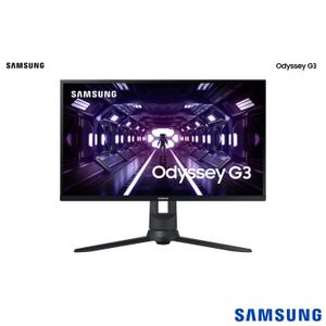 Monitor Gamer 27" Samsung Odyssey G3 Full HD com 144Hz e 1ms, FreeSync Premium, Regulagem de Altura - LF27G35TFWLXZ